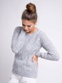 Női kötött pulóver DAISY szürke