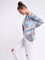 Dámsky pletený sveter ROSSIE béžová+sivá+modrá