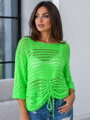 Stílusos női NEONGREEN pulóver