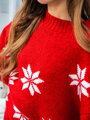Stílusos női pulóver SUK-DZ23-23 karácsonyi motívummal