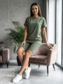 Kétrészes együttes VSB CASANDRA olivazöld színben