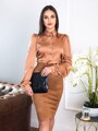 Elegáns női blúz VS ELEGANT karamell