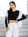 Pamut crop top VSB AMI fekete