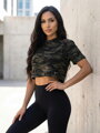 Női crop top trikó VSB LILLY ARMY 