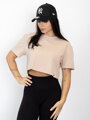 Oversize croptop VSB LILLY bézs színben