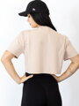 Oversize croptop VSB LILLY bézs színben
