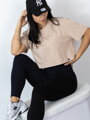 Oversize croptop VSB LILLY bézs színben