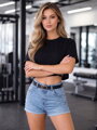 Fekete oversize VSB LILLY croptop