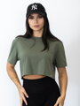 Női oversize crop top VSB LILLY olív
