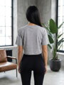 Pamut croptop szürke színben VSB LILLY 