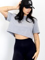 Pamut croptop szürke színben VSB LILLY 