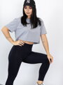 Pamut croptop szürke színben VSB LILLY 