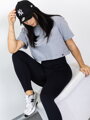 Pamut croptop szürke színben VSB LILLY 