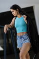 Modern női Croptop VSB LOLLY mentol