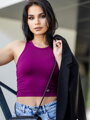 Stílusos női VSB LOLLY croptop purple
