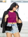 Stílusos női VSB LOLLY croptop purple