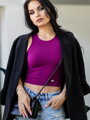 Stílusos női VSB LOLLY croptop purple