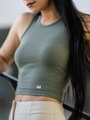 Női Croptop VSB LOLLY oliva