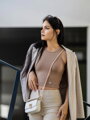 Kényelmes női VSB LOLLY croptop barna színben