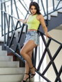 Női croptop VSB LOLLY lime