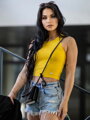 Nyári női VSB LOLLY croptop dark-yellow