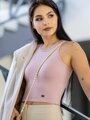 Női croptop VSB LOLLY powder pink