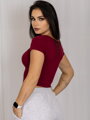 Dámsky croptop VSB PATTY bordo 