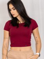 Dámsky croptop VSB PATTY bordo 