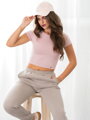 Dámsky croptop v ružovej farbe VSB PATTY 