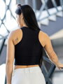 Női croptop VSB SIDESKIN fekete 