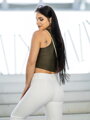 Croptop női VSB SIDESKIN khaki