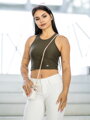 Croptop női VSB SIDESKIN khaki