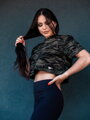Női crop top trikó VSB LILLY ARMY 