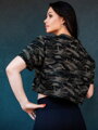 Női crop top trikó VSB LILLY ARMY 
