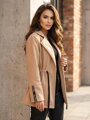 Meleg női kabát VSB ESTER bézs színben