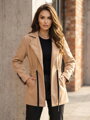 Meleg női kabát VSB ESTER bézs színben