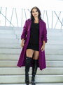 Női elegáns kabát VSB KLOE lila