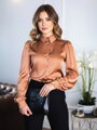 Elegáns női blúz VS ELEGANT karamell