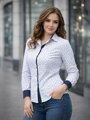 VERSABE Fehér női mintás ing Slim Fit VS-DK1869