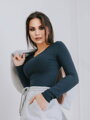 Hosszú ujjú női felső VS-DN 1902 LENA sötétkék