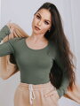 Hosszú ujjú női felső VS-DN 1902 LENA olivazöld
