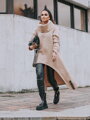 Hosszú női poncsó VSB Collection LONG cream