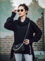 Rövid női poncsó VSB Collection SHORT black