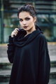 Hosszú női poncsó VSB Collection LONG black