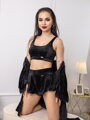 Női pizsama szett JANNYS VSB22 black 