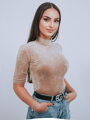 Meleg garbó s 3/4 ujjú VSB22 VELUR beige