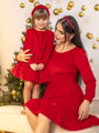 Gyerek VSB VELVET RED ruha