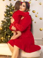 Anya és lánya ruha VSB VELVET RED
