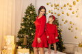 Anya és lánya ruha VSB VELVET RED