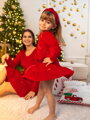 Anya és lánya ruha VSB VELVET RED